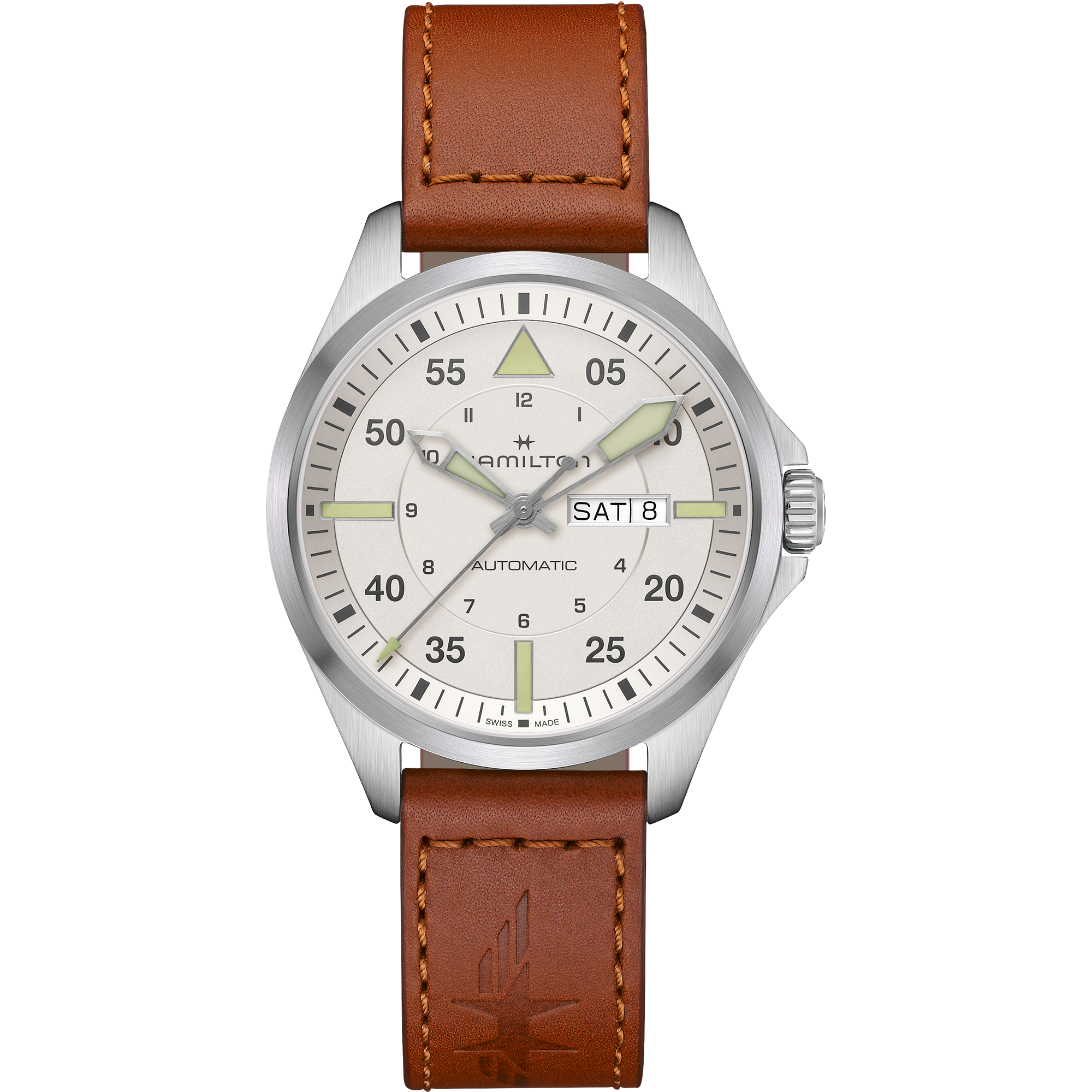 Khaki Aviation Pilot Day Date 44MM Automatic - H64635550