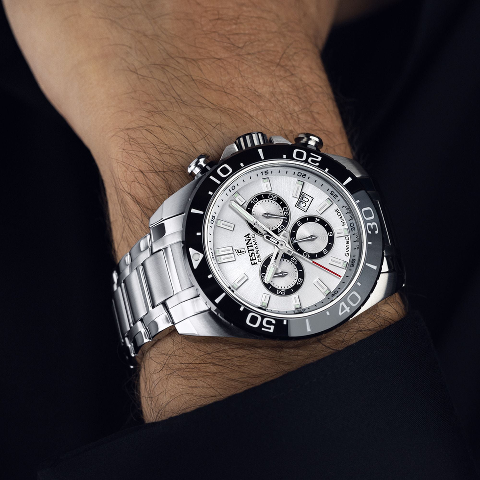 Chronograph Ceramic 44MM Quartz - F20042-1