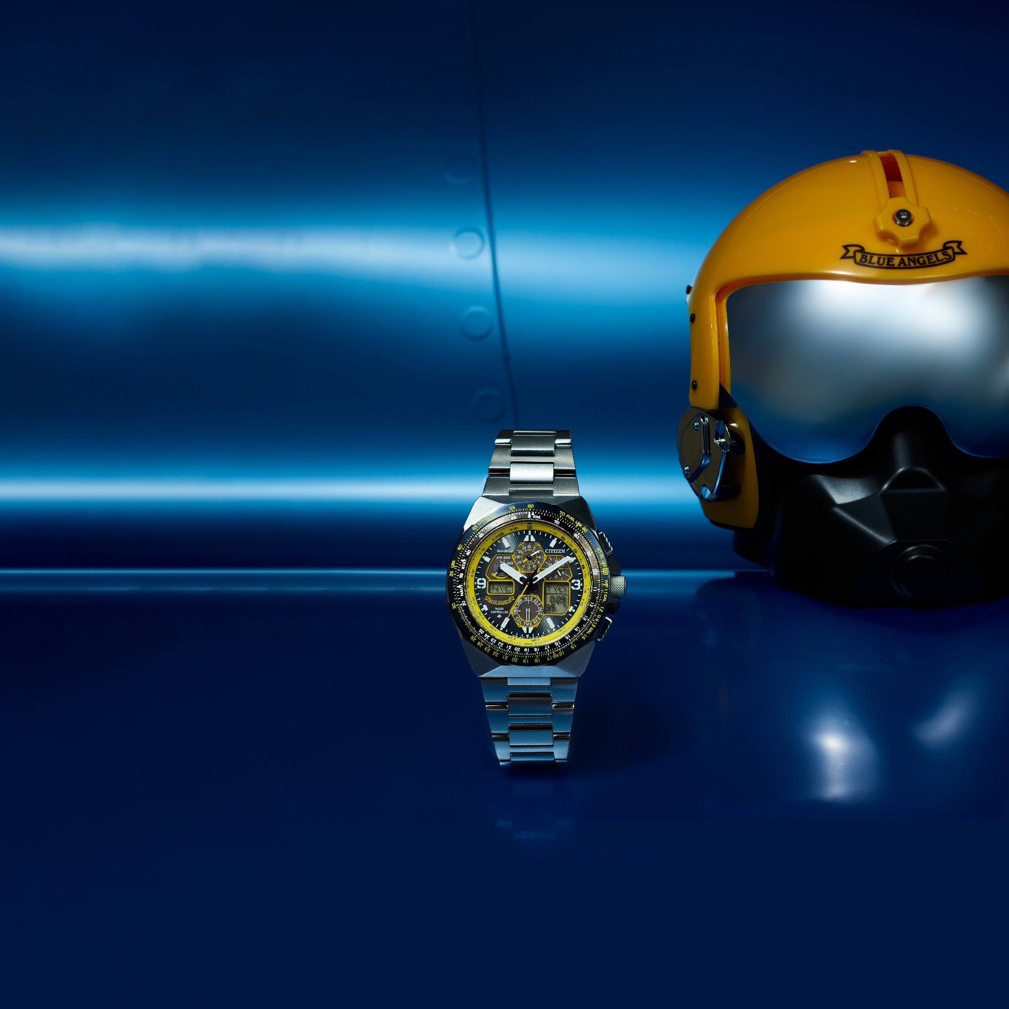 Promaster Blue Angels Skyhawk A-T 46MM Solar - JY8125-54L