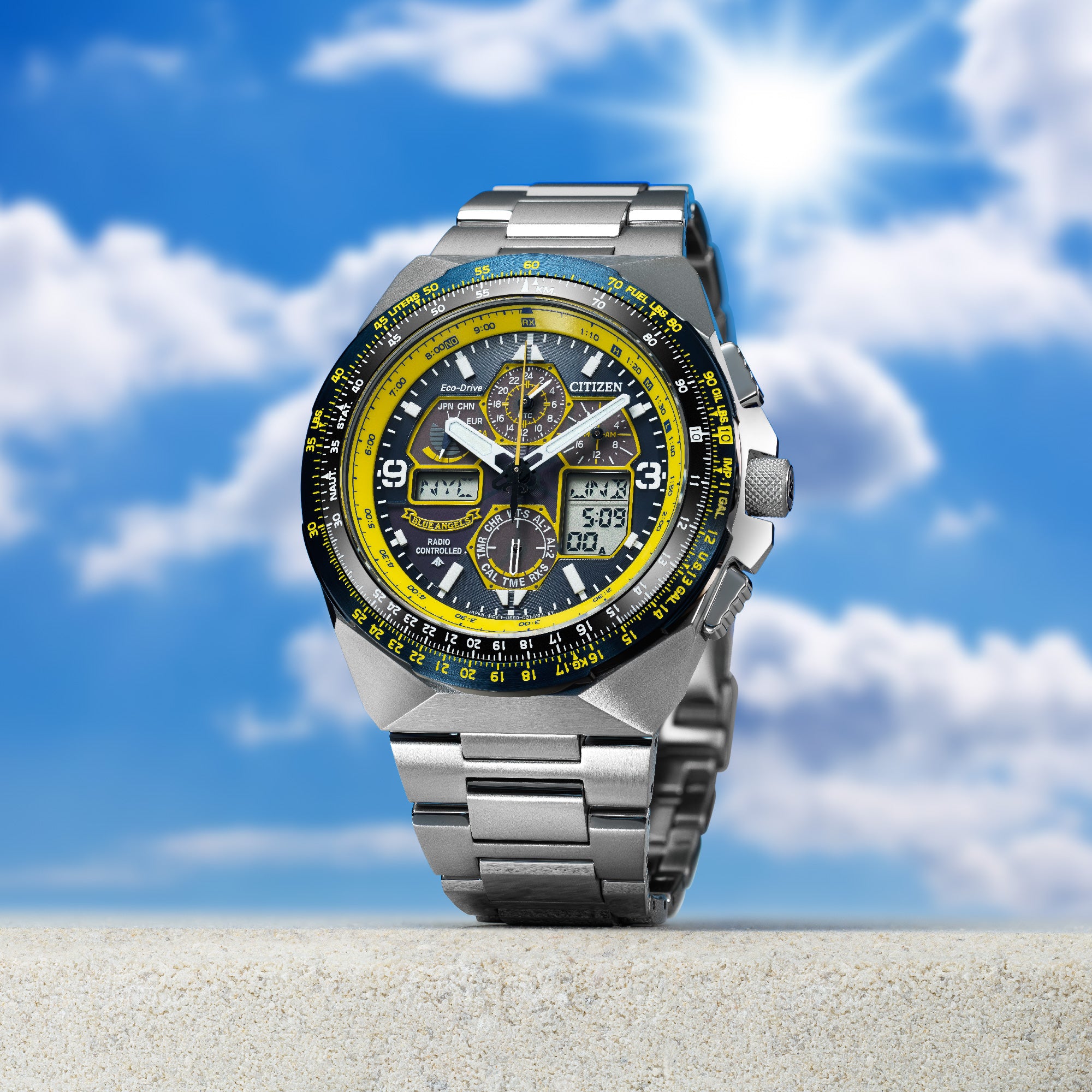 Promaster Blue Angels Skyhawk A-T 46MM Solar - JY8125-54L