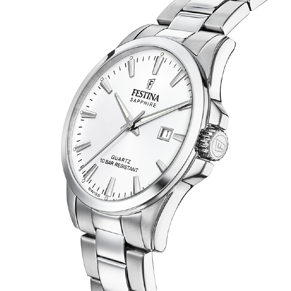 Classic with Silver Dial Stainless Steel Strap - F20024-2