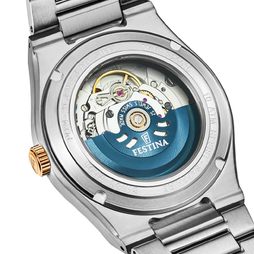 Rivé with Silver Dial Stainless Steel Strap - F20030-1