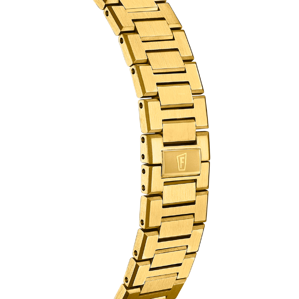 Rivé with Gold Dial Stainless Steel Strap - F20039-2