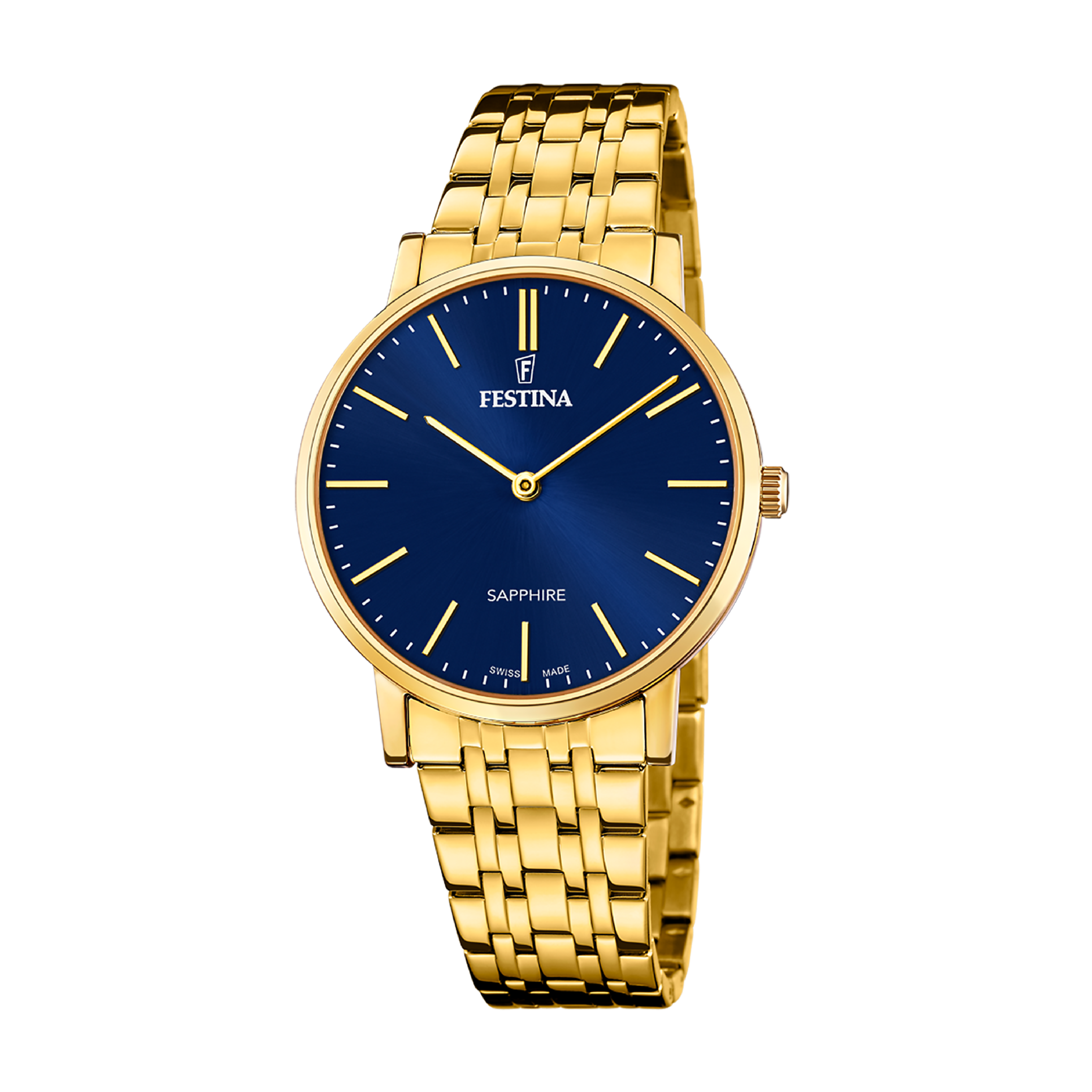 Sapphire with Blue Dial Stainless Steel Strap - F20046-4