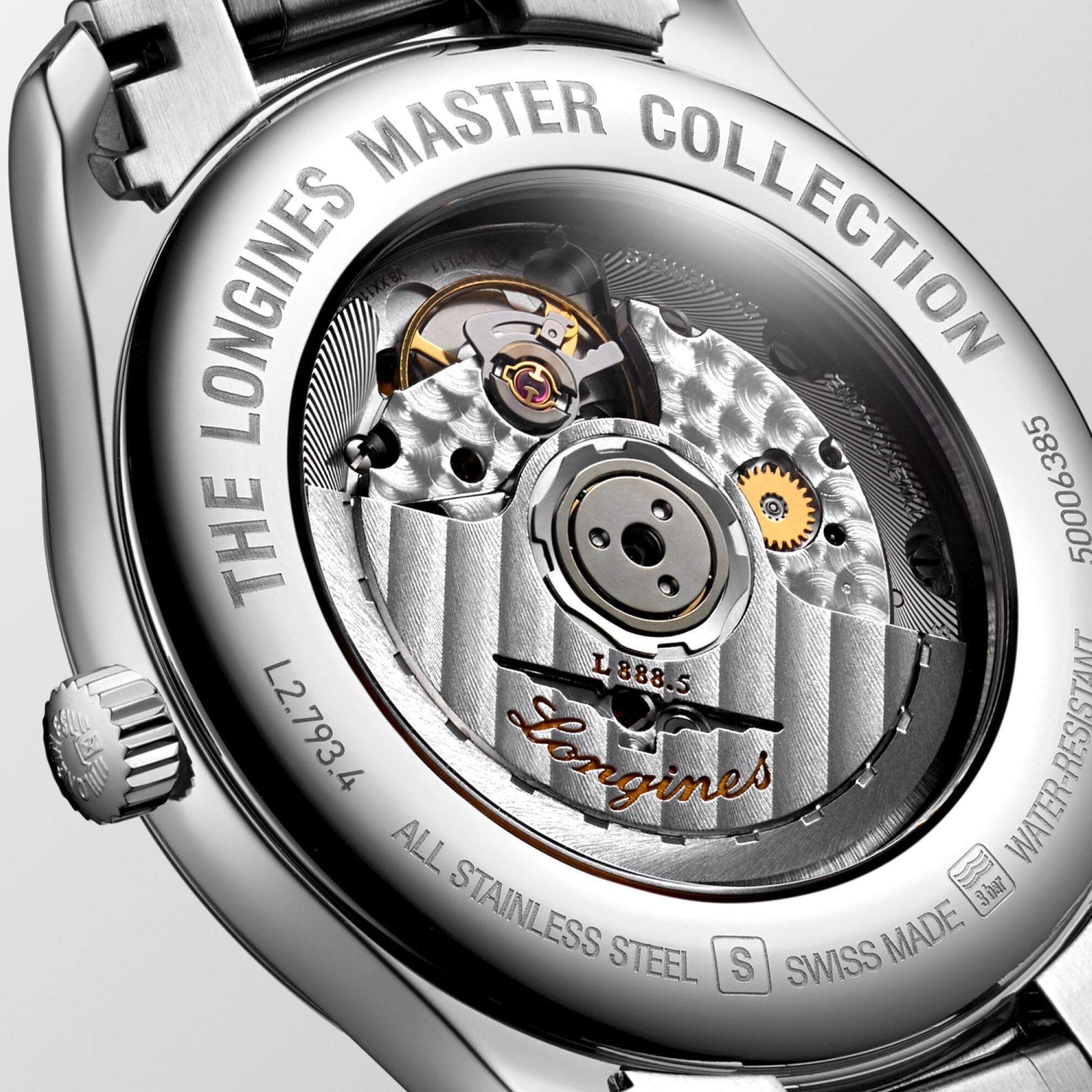 Master Collection with Silver Dial Stainless Steel Strap - L27934786