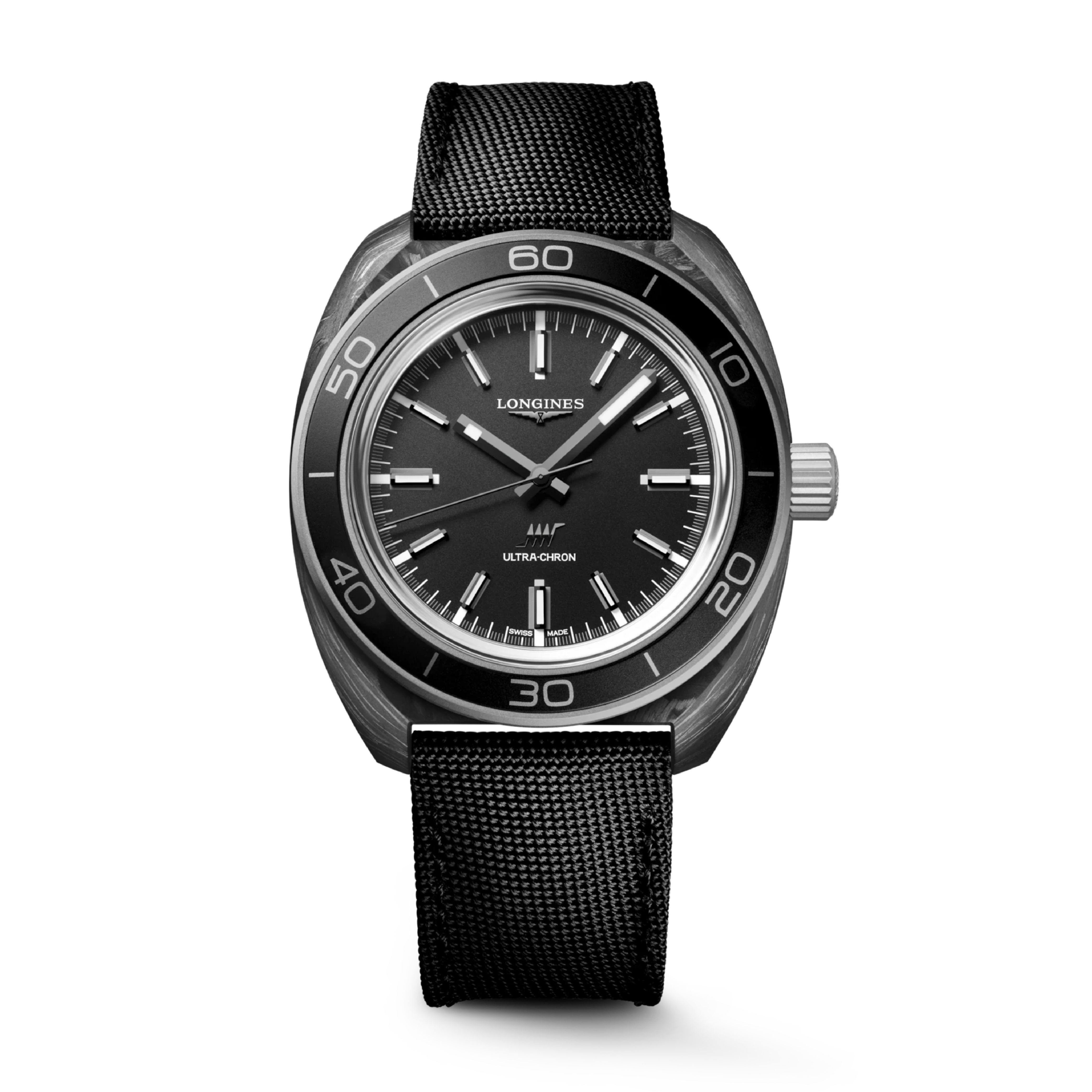 ULTRA‑CHRON CARBON with Black Dial Nylon Strap - L28394522