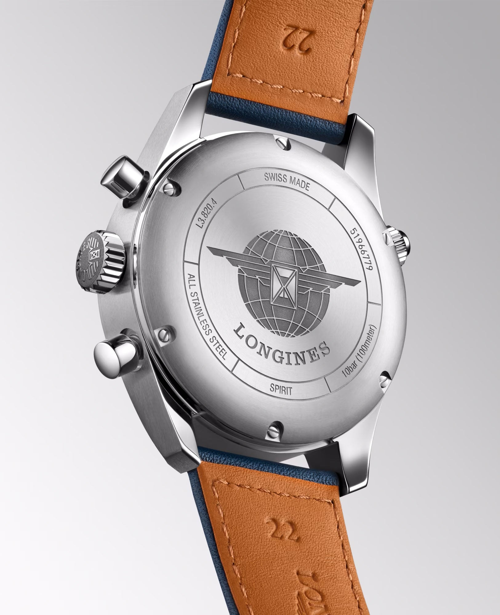 Spirit with Blue Dial Leather Strap - L38204930