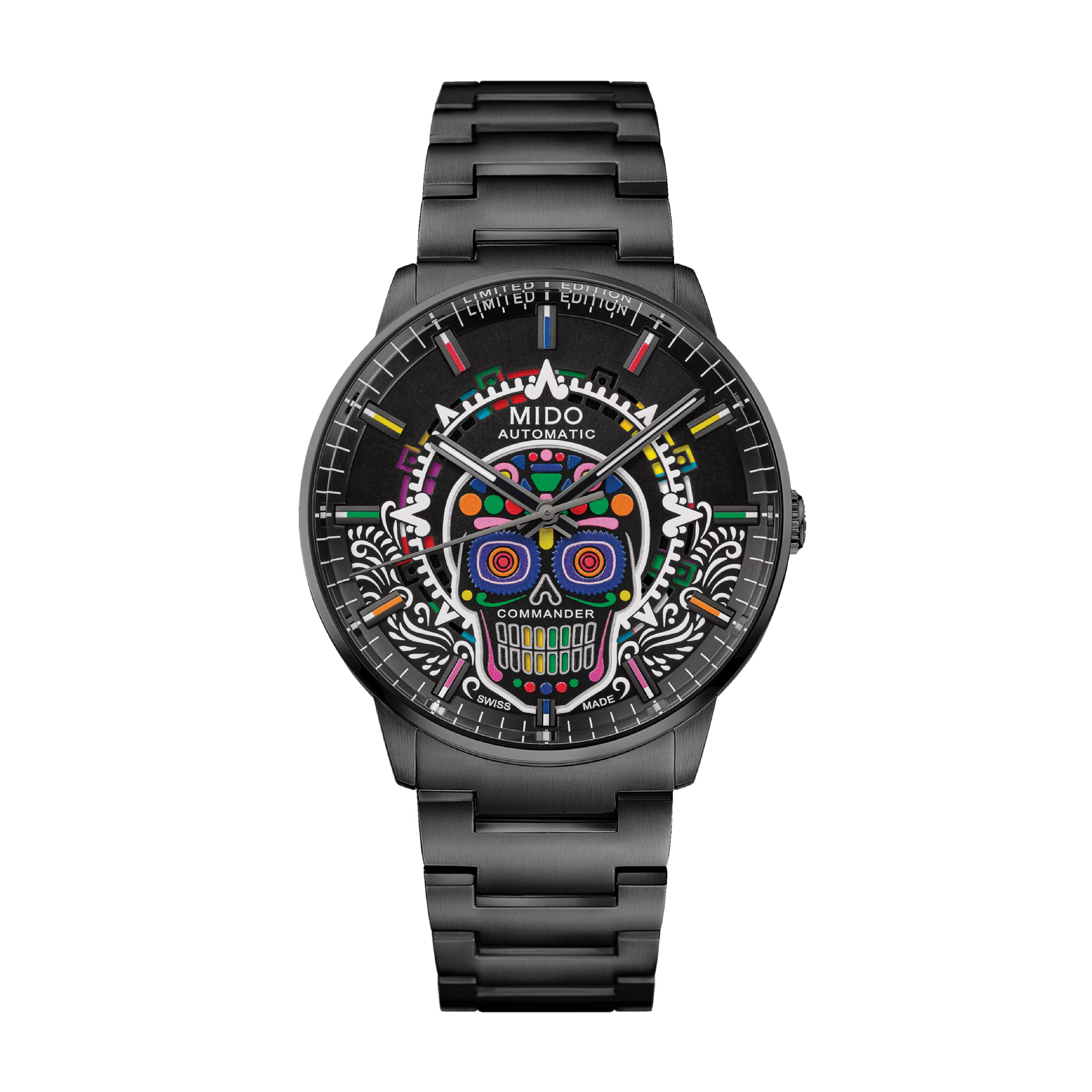 Commander Círculo de Luz with Multicolor Dial Stainless Steel Strap - M0216263305101