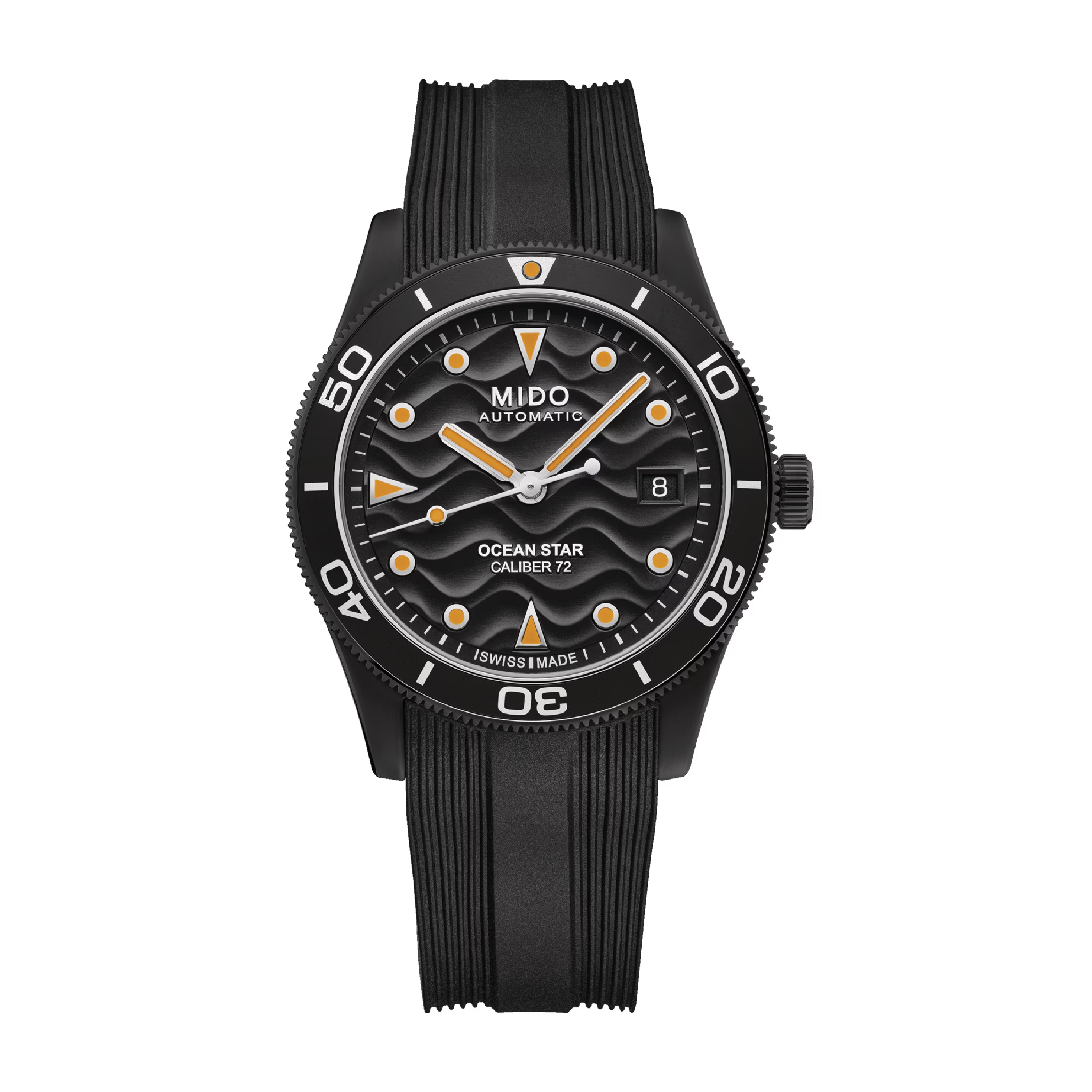 Ocean Star 39 with Black Dial Rubber Strap - M0269073705100