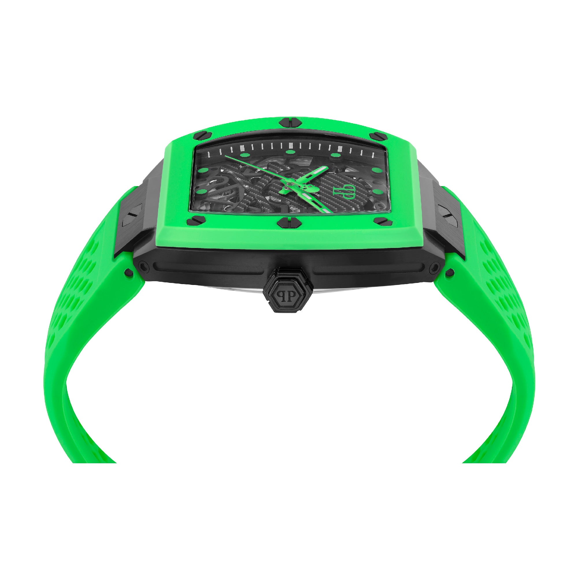 The Skeleton with Skeleton Dial Silicone Strap - PWBAA2324