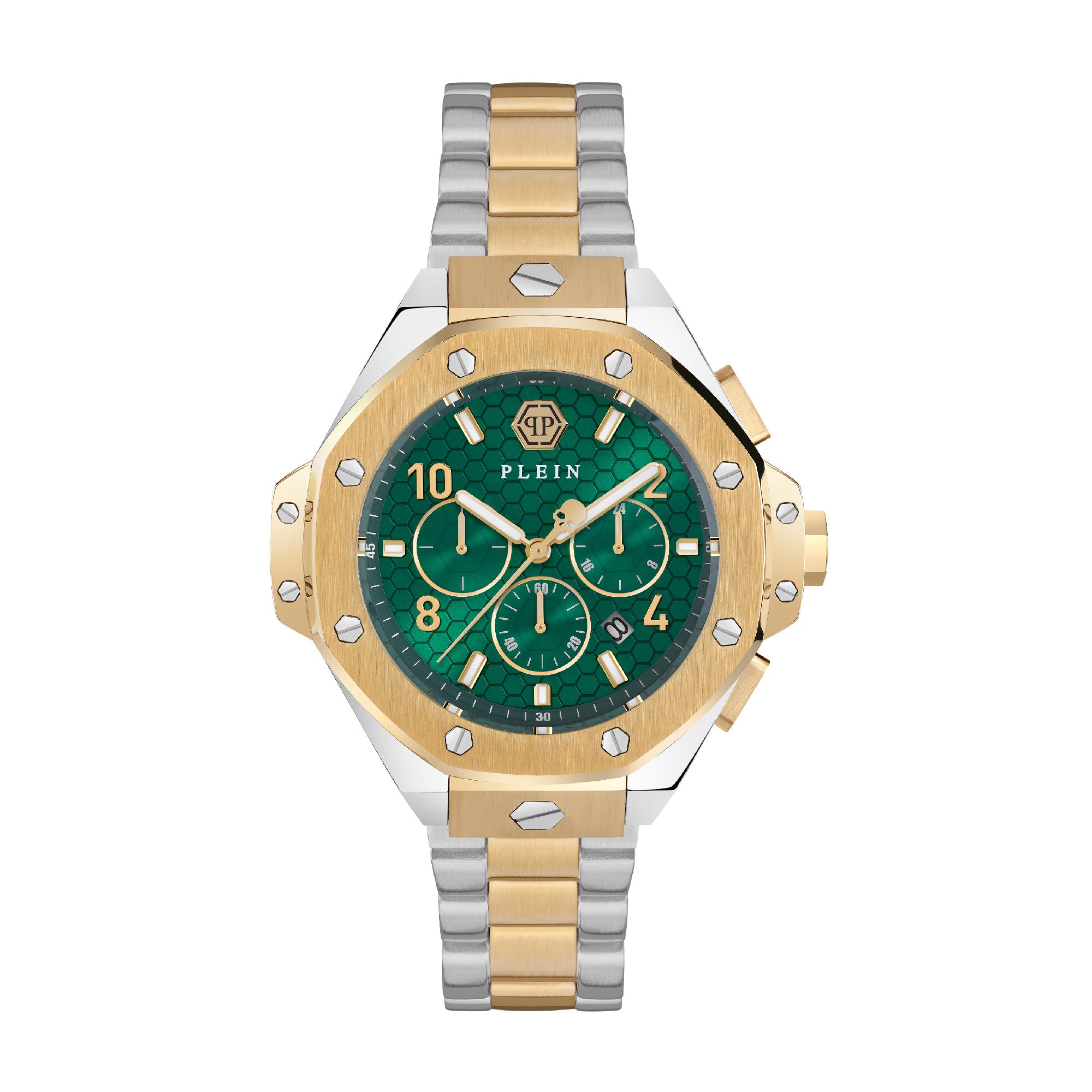 Chrono Royal with Green Dial Stainless Steel Strap - PWPRA0324