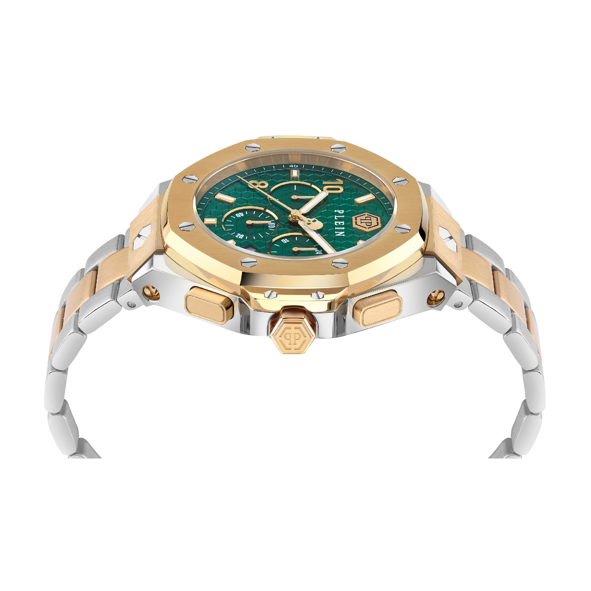 Chrono Royal with Green Dial Stainless Steel Strap - PWPRA0324