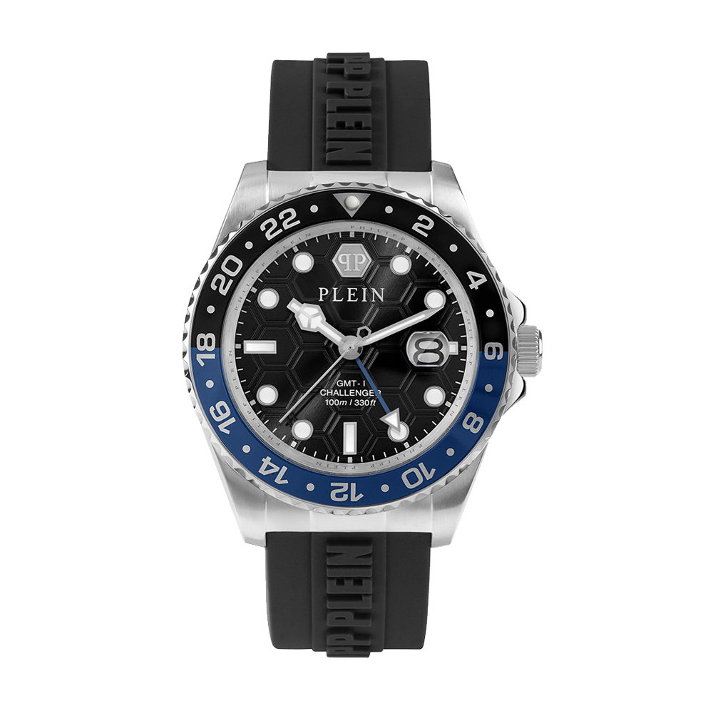 Gmt-I Challenger with Black Dial Silicone Strap - PWYBA0123