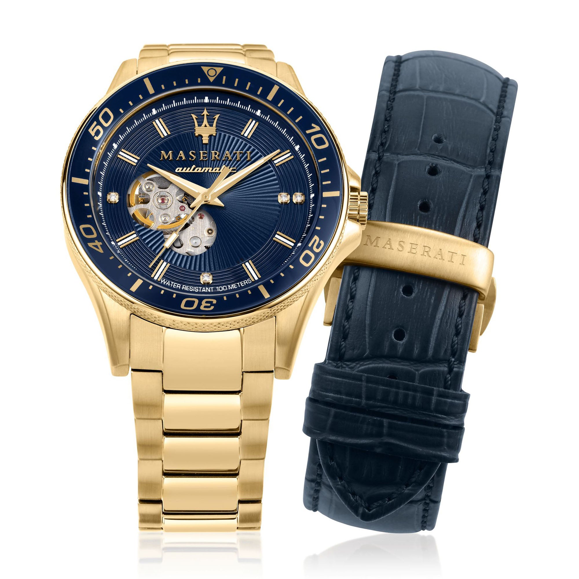 Sfida with Blue Dial Stainless Steel Strap - R8823140004