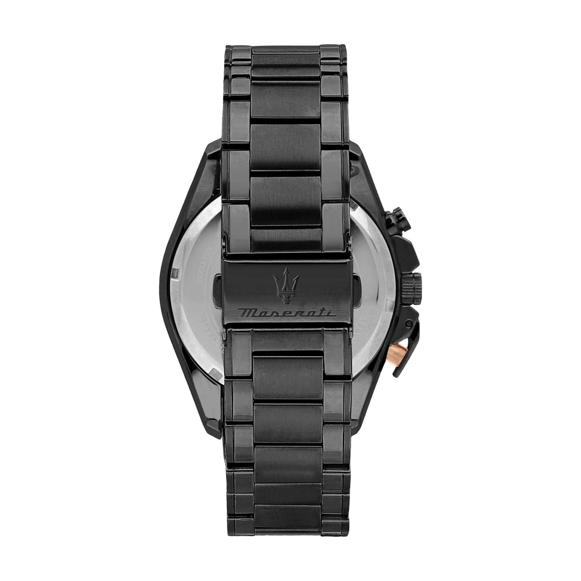 Traguardo with Black Dial Stainless Steel Strap - R8873612050