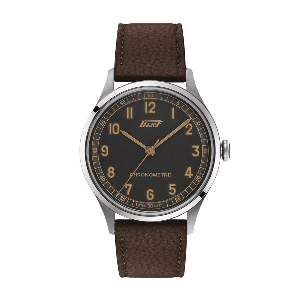 Heritage with Coal Dial Leather Strap - T1424641606200