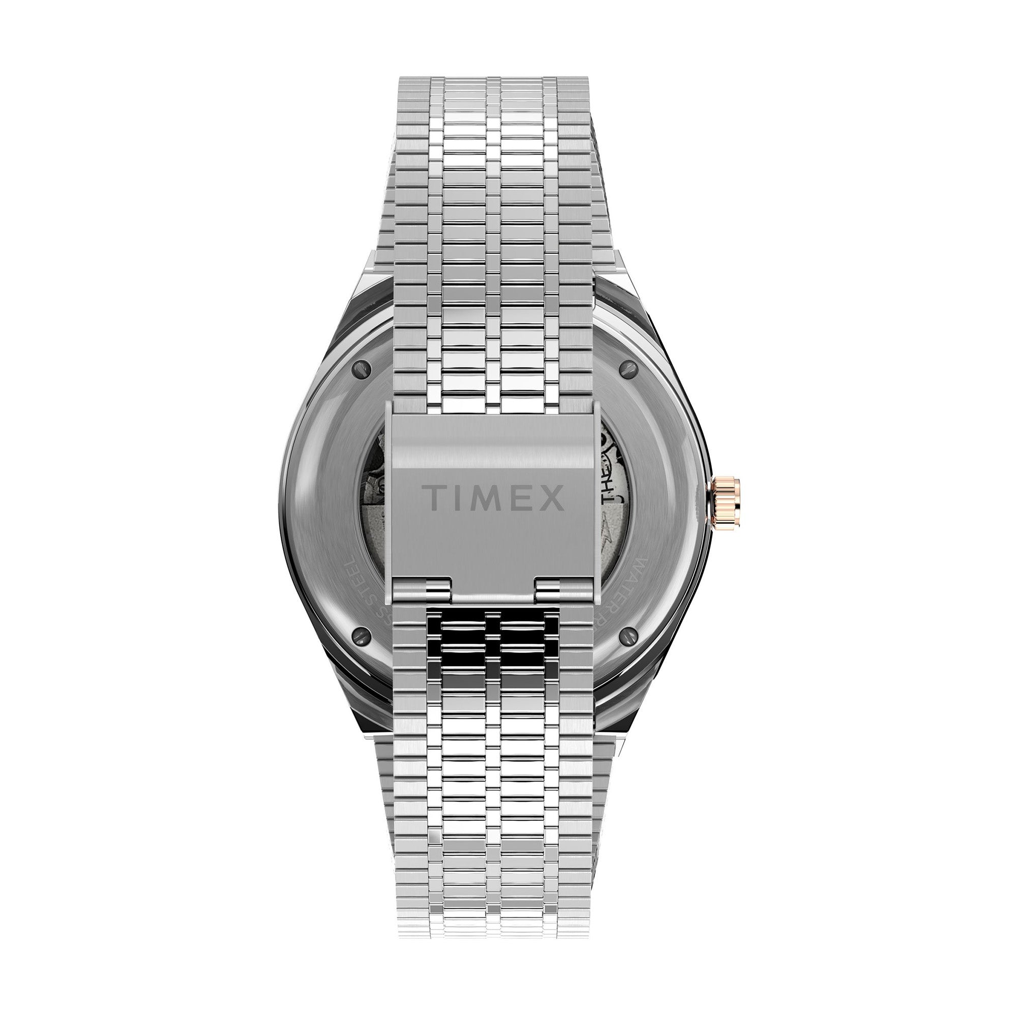 Timex Q with Brown Dial Stainless Steel Strap - TW2U96900