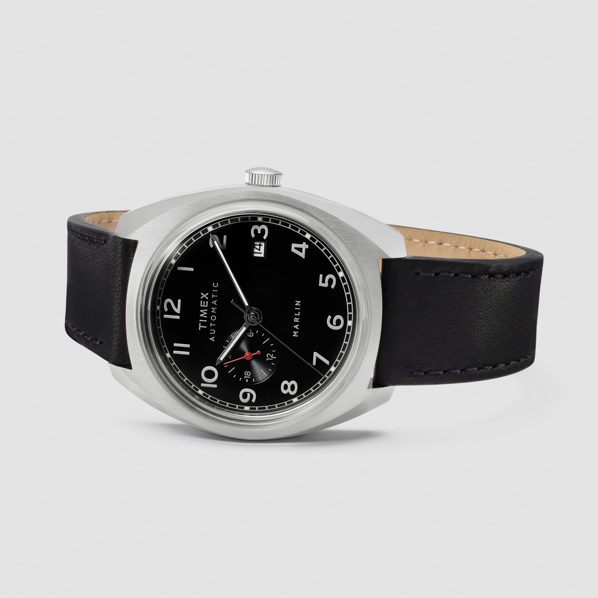 Marlin with Black Dial Leather Strap