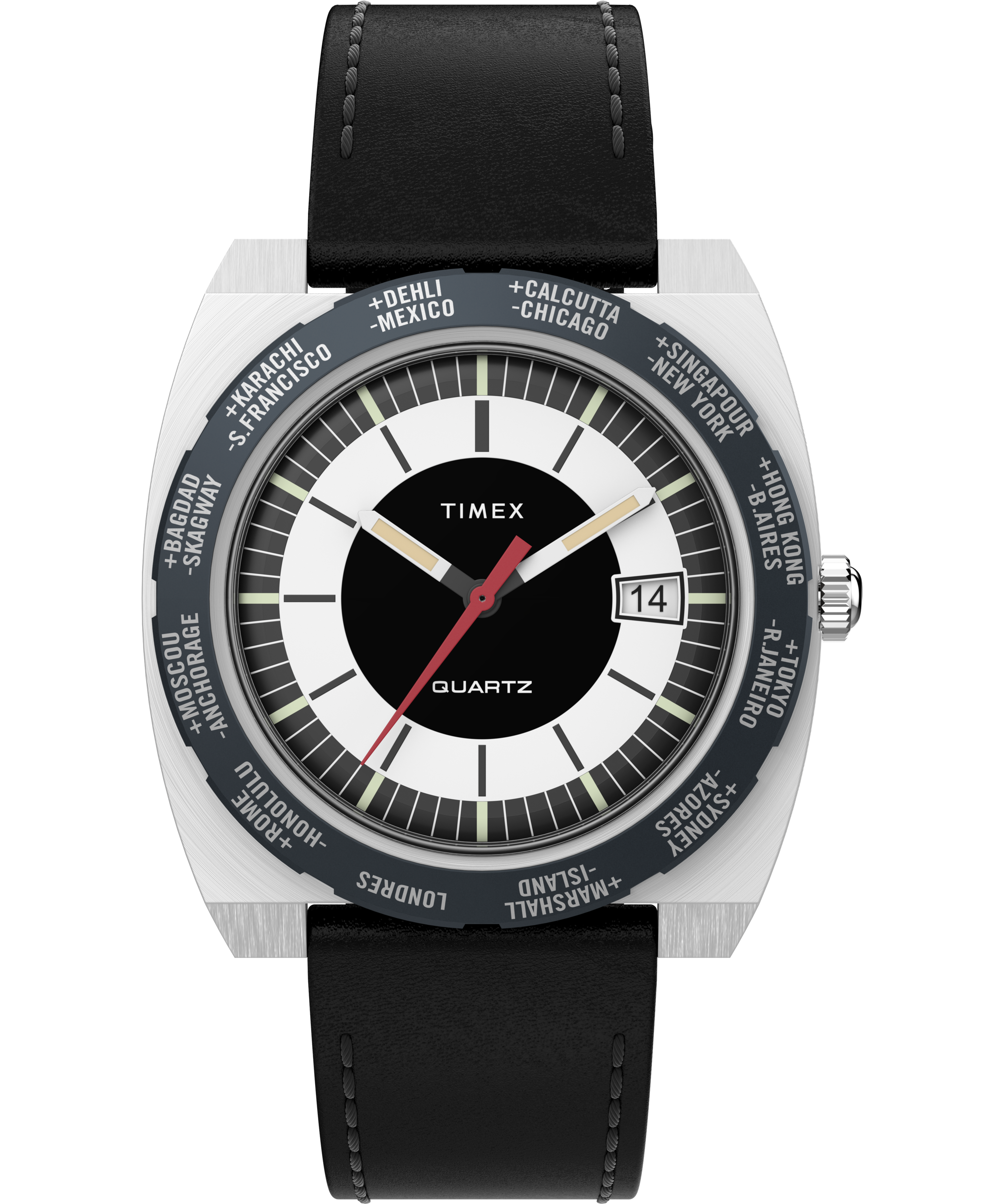 Q World Time Reissue 39MM Quartz - TW2V69500
