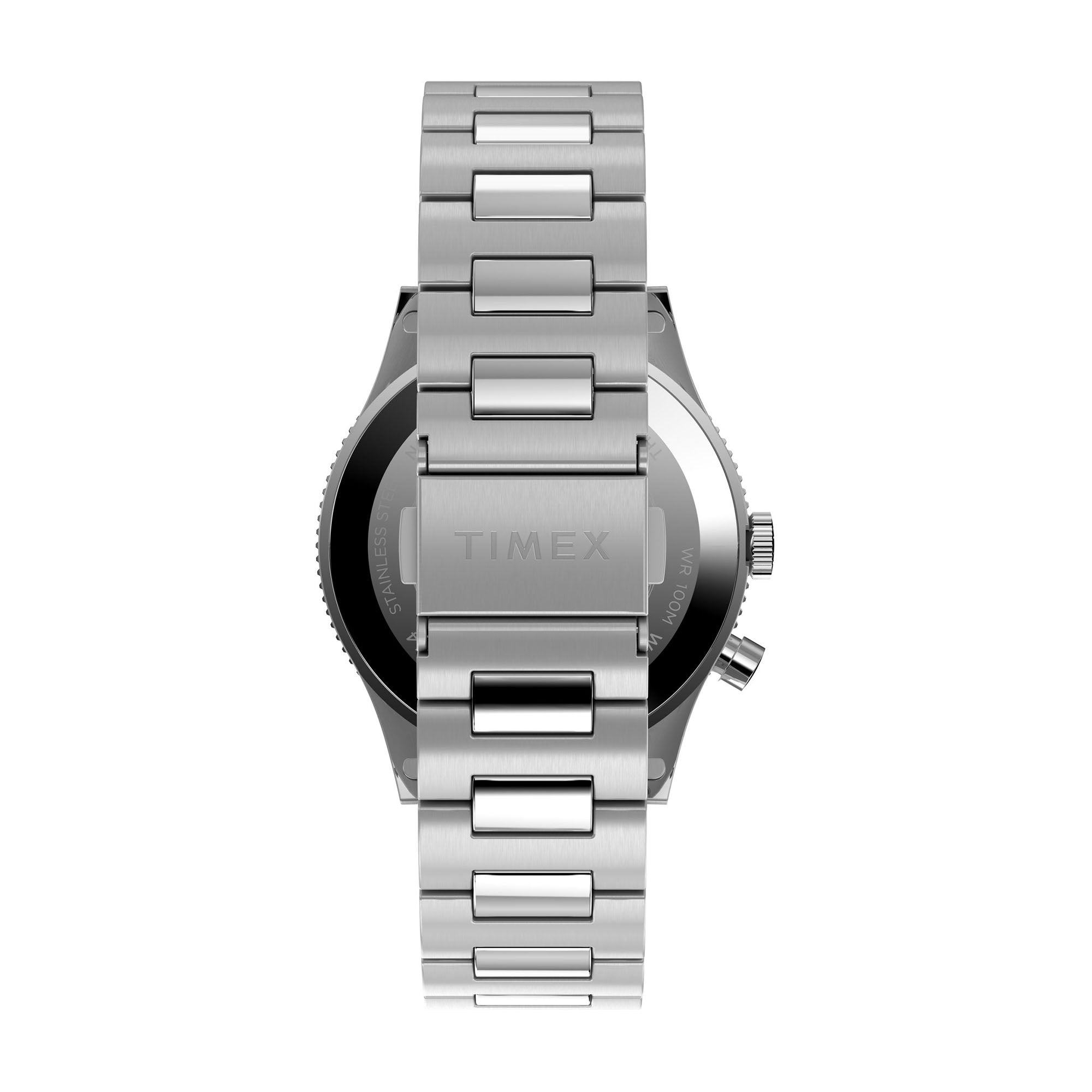 Waterbury with Black Dial Stainless Steel Strap - TW2W22700