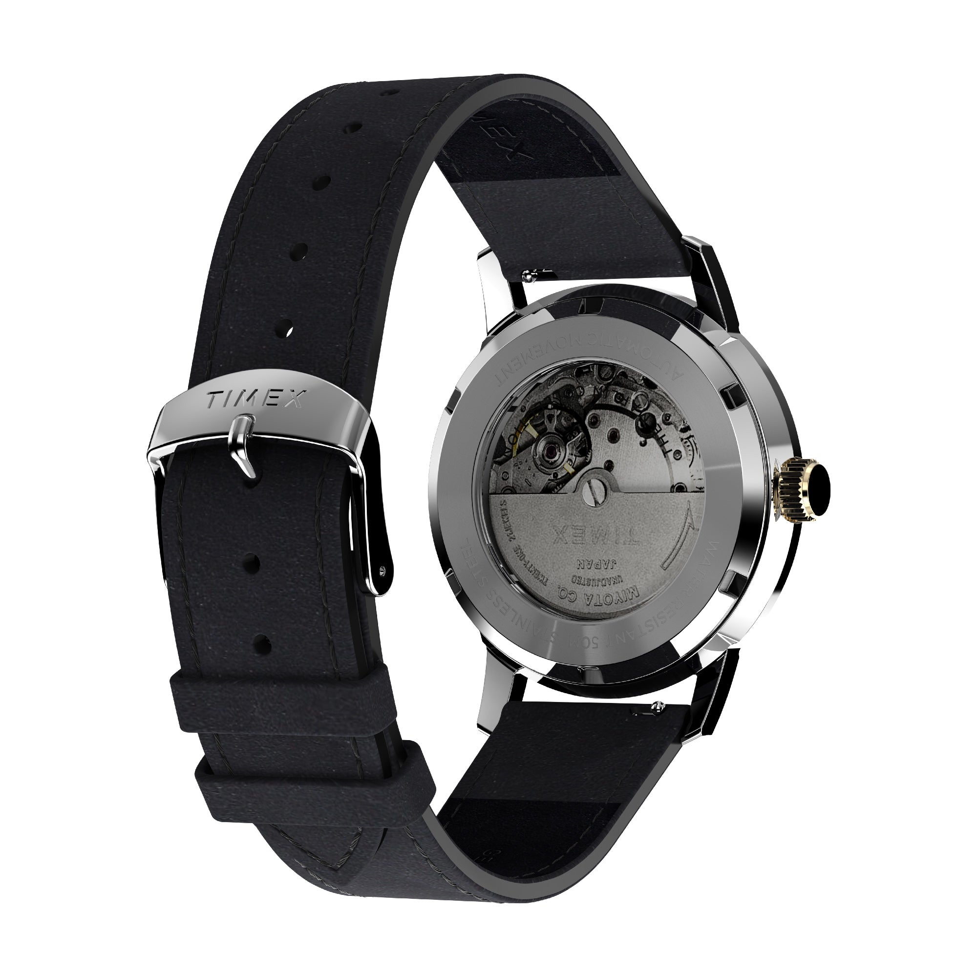 Marlin with Black Dial Leather Strap - TW2W33900